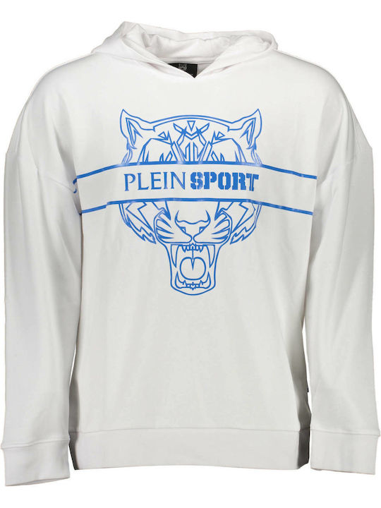 Plein Sport Sweatshirt with Hood White