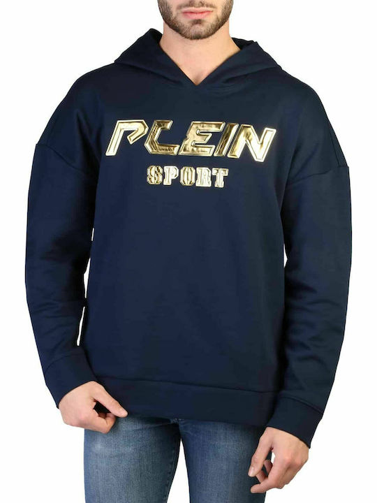 Plein Sport Sweatshirt with Hood Navy