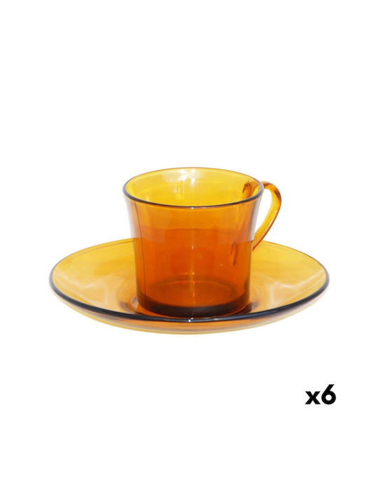 Duralex Lys Becher Glas Orange 180ml 6Stück