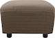 Mc Decor Akari Elastische Abdeckung für Hocker Brown 50x50cm 1Stück MCL.EL.AKARI.SK KAFE