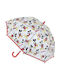 Mickey Mouse Clubhouse Kids Curved Handle Umbrella Mickey with Diameter 71cm Multicolour