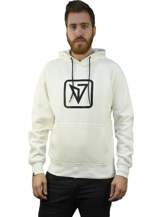 Sweatshirt with Hood Off White