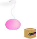 Philips Pendant LED Suspension with Rope with Multicolor RGB Lighting White