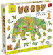 Wooden Kids Puzzle Animals of the Forest for 4+ years old+ Years 48pcs Ludattica