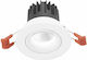 Gea Luce Aran Rotund Metalic Spot Încorporat cu LED Integrat și Lumină Alb Cald Alb 11.5x11.5cm. 1buc