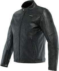 Dainese Mike 3 4 Season Leather Men's Riding Jacket Black