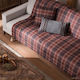 Gofis Home Scotch 949 Sesselüberwurf Zwei Seiten Strickware 140x170cm Rote