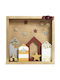 Parisis Weihnachts- Dekorative Darstellung Beige 35x35x7cm