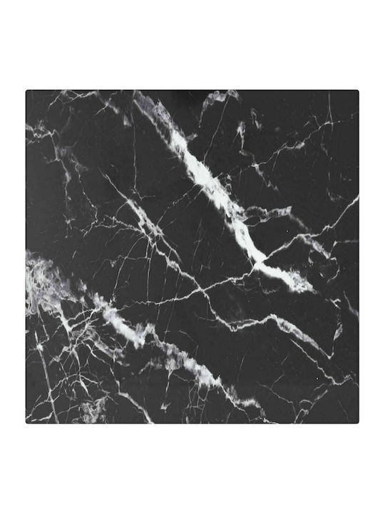 vidaXL Square Table Surface made of Glass Black...