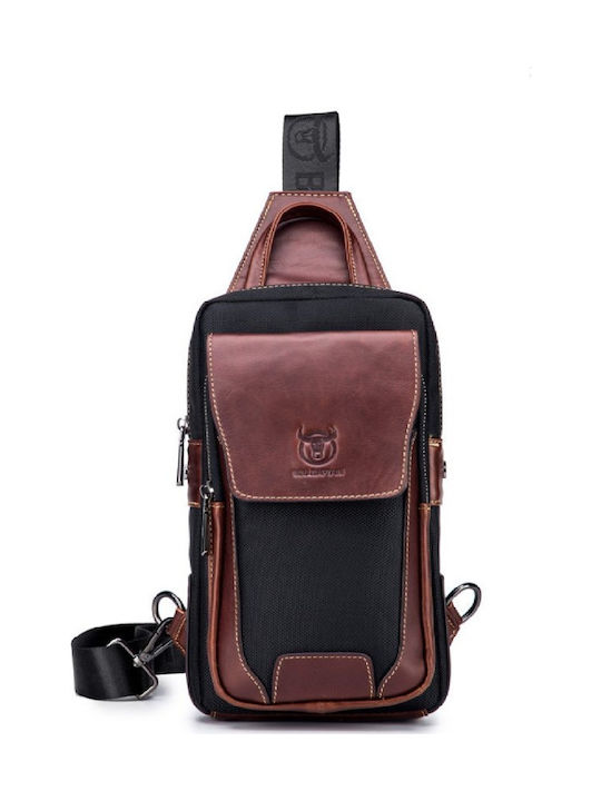 XB Leather Men's Brown Sling Bag