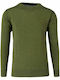 REDMOND Men's olive long-sleeved knitted blouse