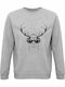 Sweatshirt Unisex, Organic " Animal Deejay ", Grey melange