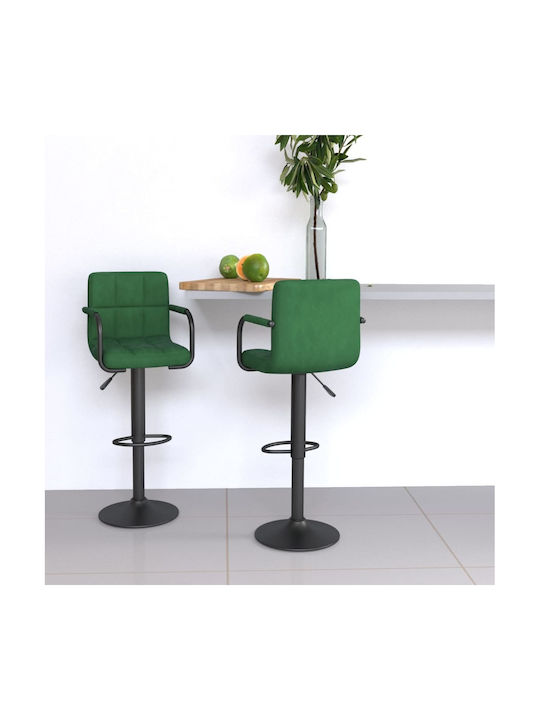 Stool Bar with Back & Adjustable Height Dark Gr...
