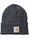 Carhartt Beanie Ανδρικός Σκούφος με Rib Πλέξη σε Γκρι χρώμα