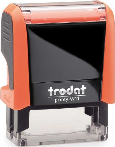 Trodat Printy 4911 Neon Ορθογώνια Σφραγίδα Αυτόματη "Κειμένου" και Μαύρο Μελάνι