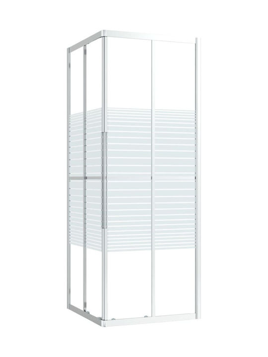vidaXL Cabin for Shower with Sliding Door 70x70x180cm Chrome