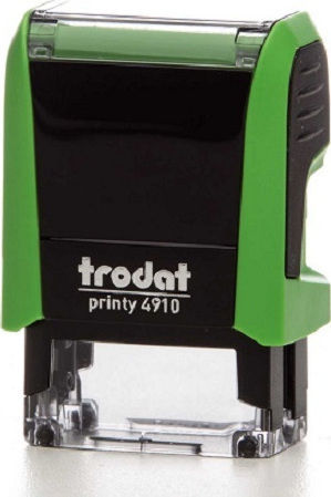 Trodat Printy 4910 Ορθογώνια Σφραγίδα Αυτόματη "Κειμένου" και Μαύρο Μελάνι
