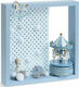 Parisis Kids Room Decor Accessories Made of Light Blue Wood