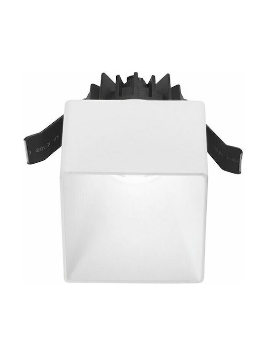 Gea Luce Faye Square Metallic Recessed Spot wit...