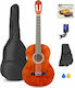 Max Audio Soloart Classical Guitar 4/4 Dark Wood