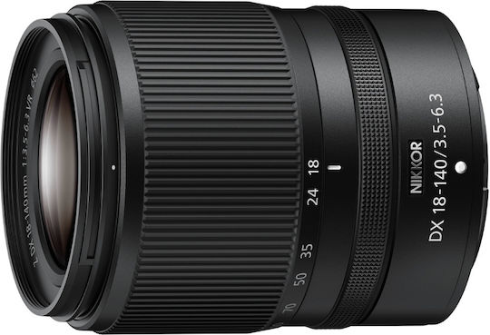 Nikon Crop Camera Lens 18-140mm F/3 5-6 3 DX VR Telephoto for Nikon Z Mount Black