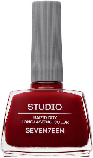 Seventeen Studio Rapid Dry Lasting Color Gloss Βερνίκι Νυχιών Quick Dry Κόκκινο 167 12ml