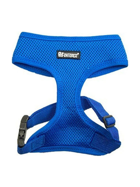 Pet Interest Dog Harness Vest Mesh Plain Blue X...