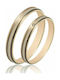 Maschio Femmina Wedding Ring of Yellow Gold 14K