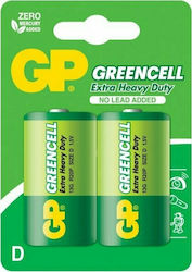 GP Batteries Greencell Μπαταρίες Zinc D 1.5V 2τμχ