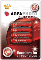 AgfaPhoto Premium Μπαταρίες Zinc AAA 1.5V 4τμχ