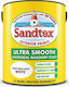 Sandtex Microseal Ultra Smooth Masonry Plastic Vopsea pentru Utilizare Externă 5lt