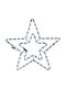 Aca Double Stars Plastic Illuminated Christmas Decorative Pendant Star 55x55x55cm
