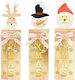 XMASfest Φωτιζόμενη Χριστουγεννιάτικη Ξύλινη Φιγούρα Μήκους 6εκ. (Διάφορα Σχέδια)