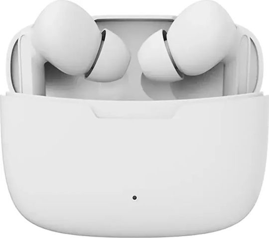 TWE-47 In-ear Bluetooth Handsfree Ακουστικά με Θήκη Φόρτισης Λευκά