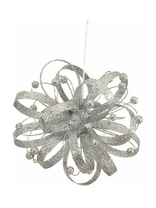 Decorative Hanging Silver Ball Ornament 18cm