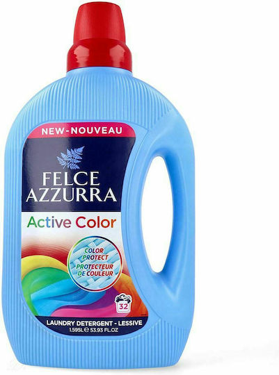 Felce Azzurra Υγρό Απορρυπαντικό για Χρωματιστά Ρούχα 1.595lt (32 Μεζούρες)