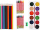 Bakaji Painting Set 38-piece Painting Set 26.5x26.5cm 38pcs