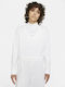 Nike Ls Mock Women's Athletic Cotton Blouse Long Sleeve White