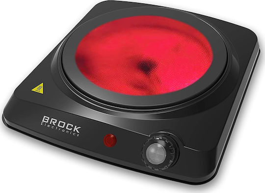 Brock HPI 3001 BK Επιτραπέζια Εστία Κεραμική Μονή Μαύρη