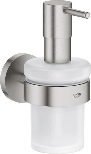 Grohe Essentials Επιτοίχιο Dispenser Γυάλινο Ασημί 160ml