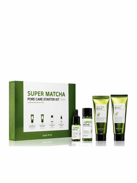 Super Matcha Pore Care Σετ Περιποίησης για Ενυδάτωση, Καθαρισμό Προσώπου & Κατά της Ακμής 4τμχ