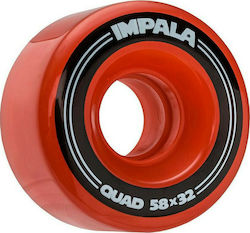 Impala Roller Skate quad 4 PACK 58mm WHEELS RED