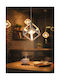 GloboStar Cube Pendant Light White Grid with Socket E27 25x25x25cm