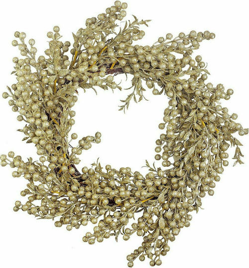 JK Home Decoration Crăciun Decorativ Coroană de flori cu Diametru 45cm.