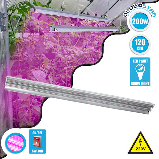 GloboStar Pendant Grow Light with LED and Power 130W L120xW8xH4cm.