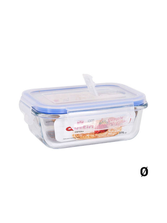 Quttin Δοχείο Φαγητού Γυάλινο Μπλε 1.5lt