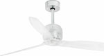 Faro Barcelona Deco Fan DC 33394D Ventilator de tavan 128cm cu lumină și telecomandă Alb