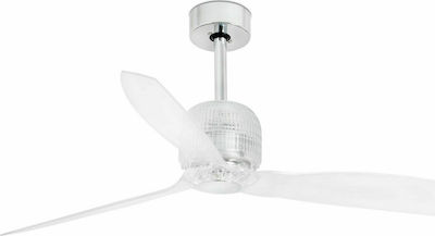 Faro Barcelona Deco Fan DC 33394D Ventilator de Tavan 128cm cu Lumină și Telecomandă Alb