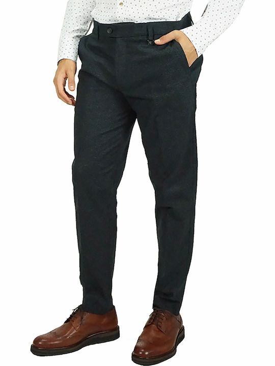500-2122 Trousers Chino Elastic in Loose Fit Black