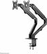 Newstar Stand Desk Mounted for 2 Monitors up to 27" with Arm (FPMA-D650DBLACK)